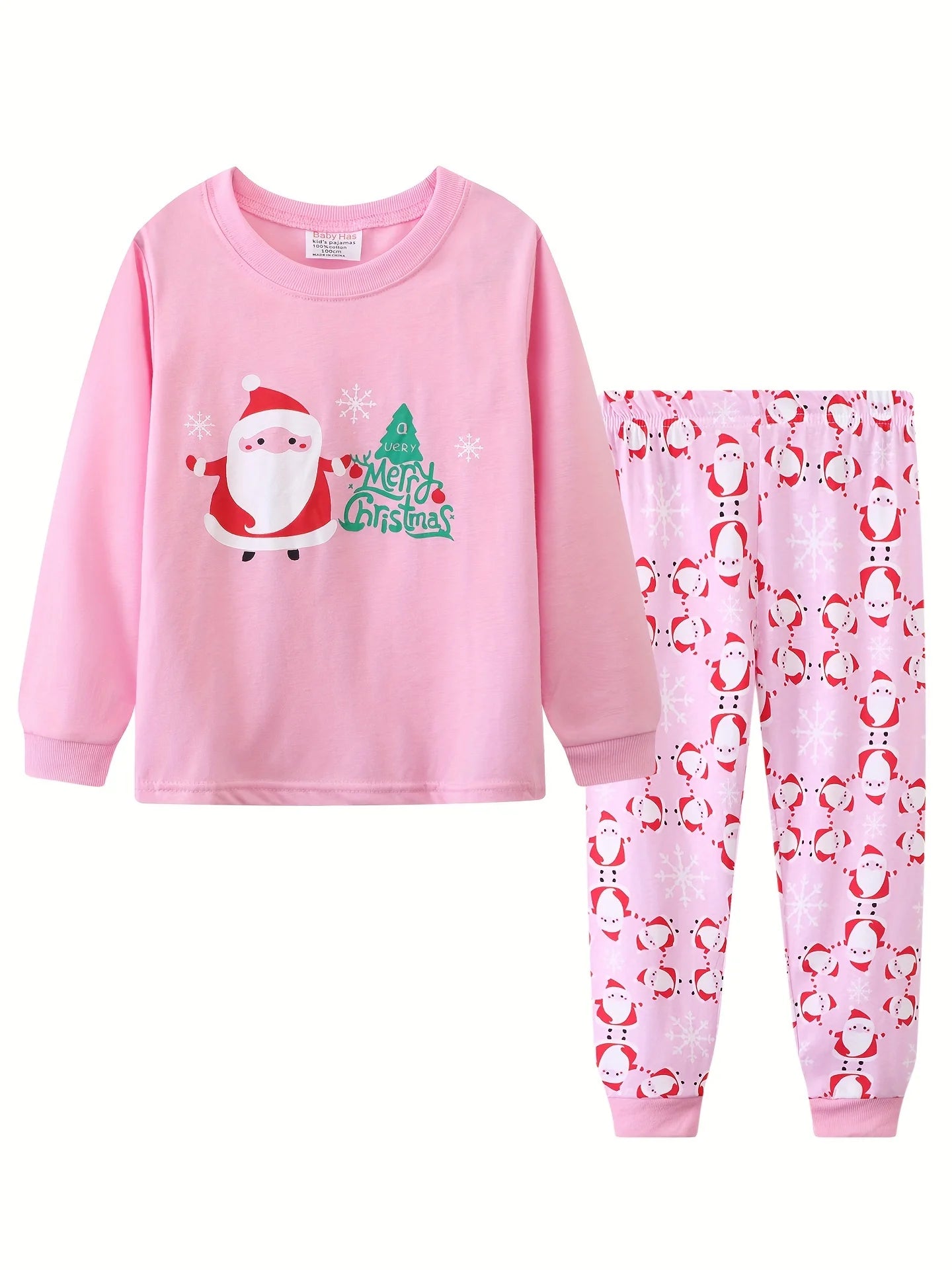 Kids Pajamas Cartoon Christmas 2PCS