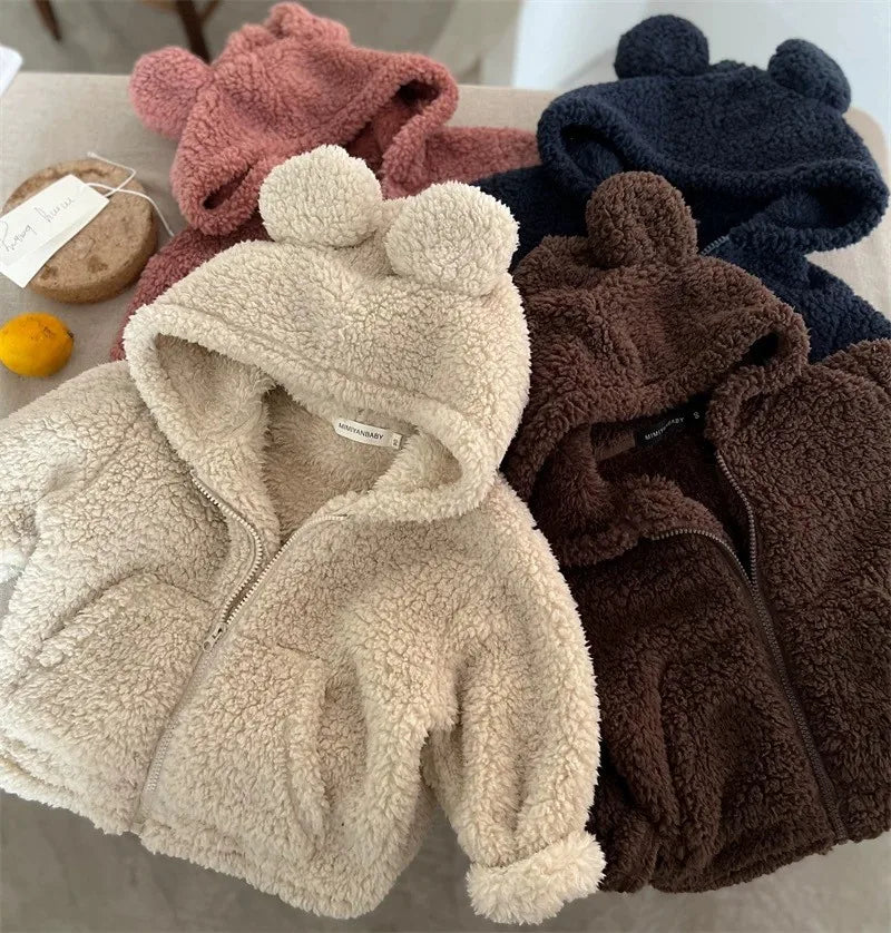 Bear-Ear Fleece Zip Jacket