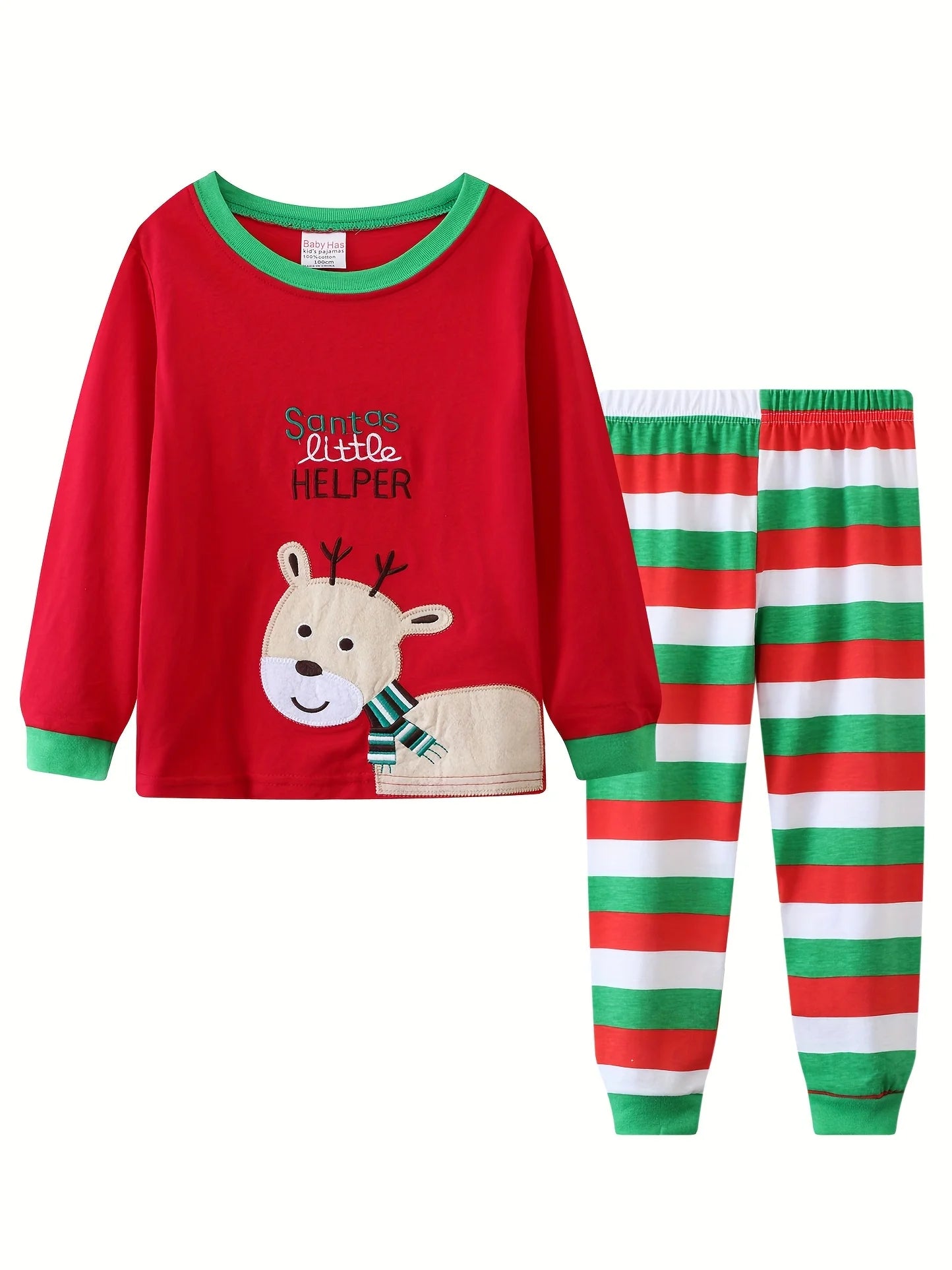 Kids Pajamas Cartoon Christmas 2PCS