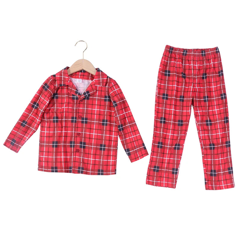 Christmas Matching Pajamas Plaid Cotton For The Whole Family Including Your Dog