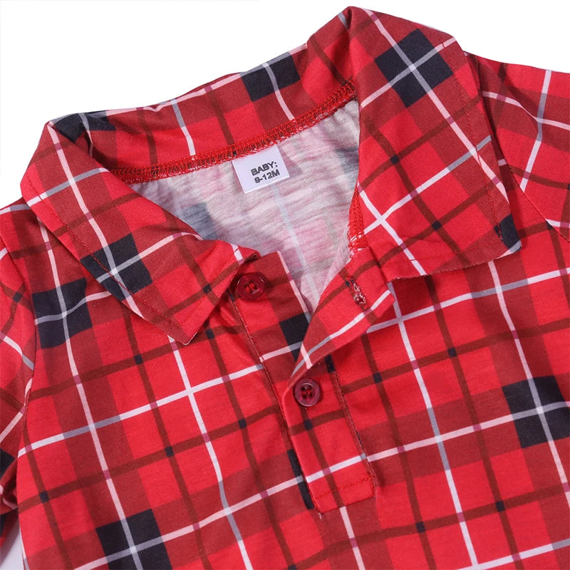 Christmas Matching Pajamas Plaid Cotton For The Whole Family Including Your Dog