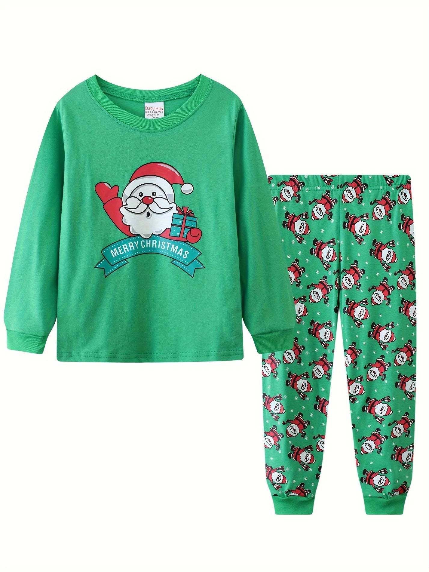 Kids Pajamas Cartoon Christmas 2PCS