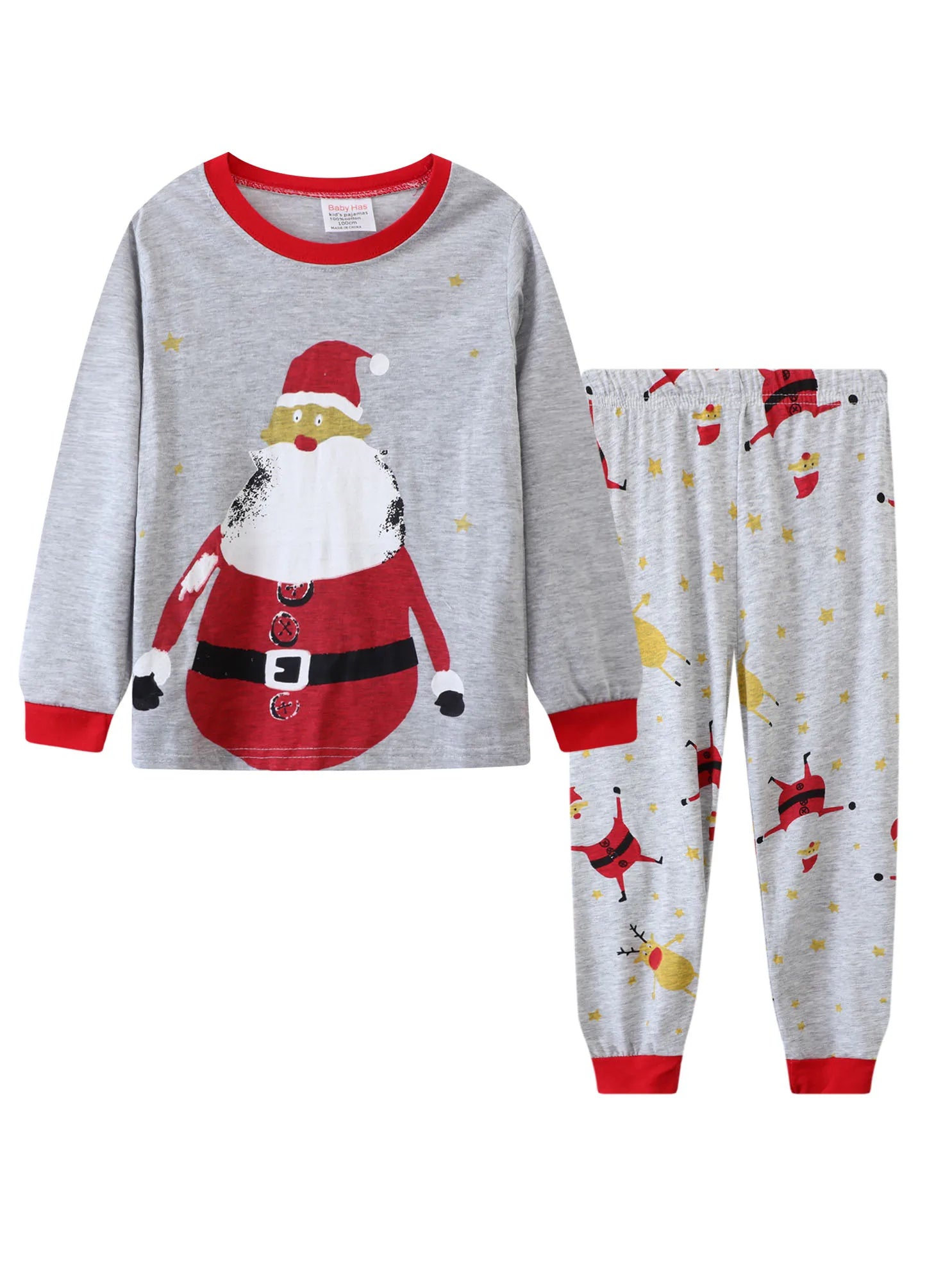 Kids Pajamas Cartoon Christmas 2PCS
