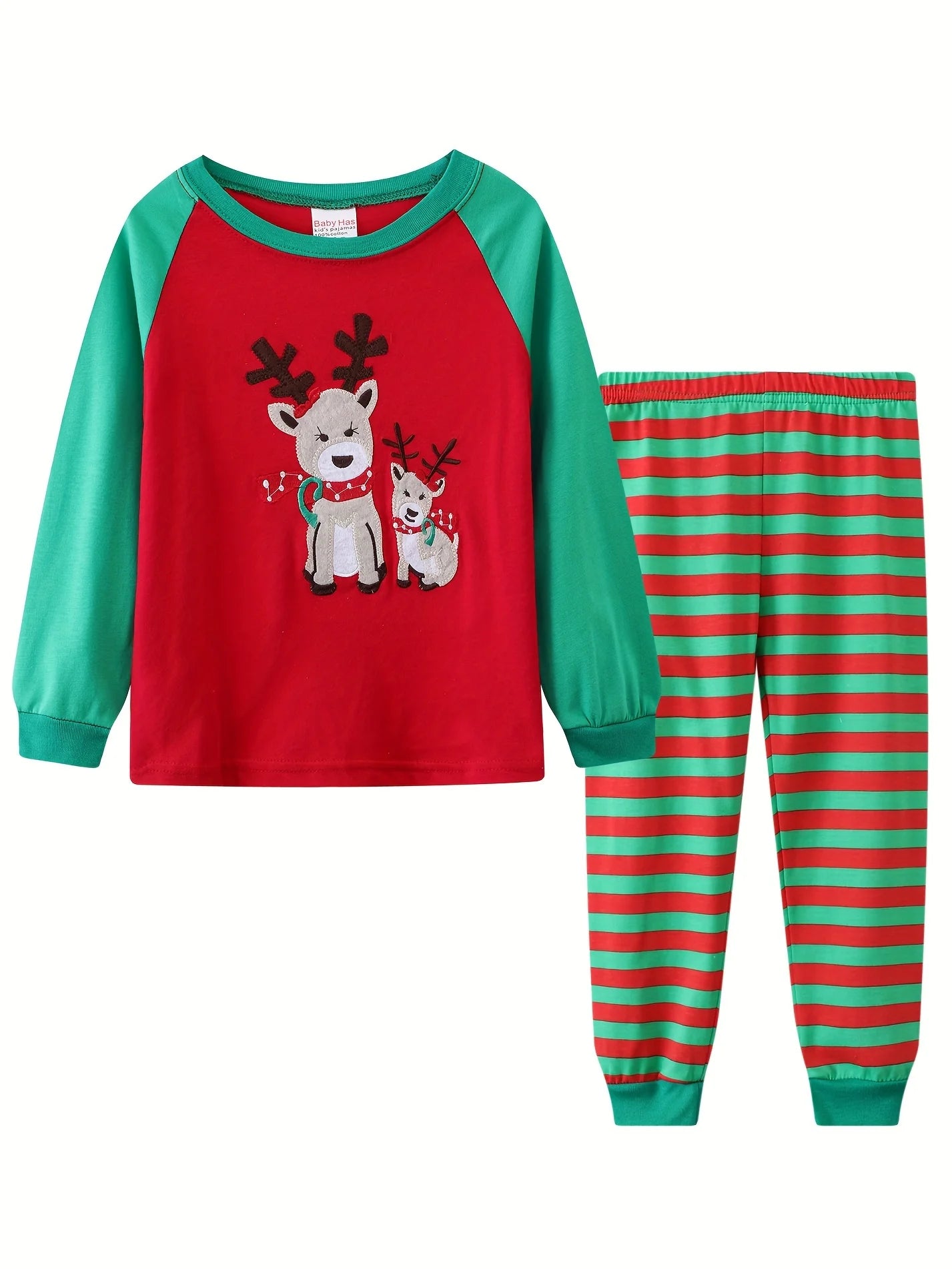 Kids Pajamas Cartoon Christmas 2PCS